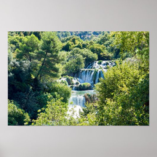 Waterval in het Nationaal Park Krka - Dalmatia, Kr Poster (Voorkant)