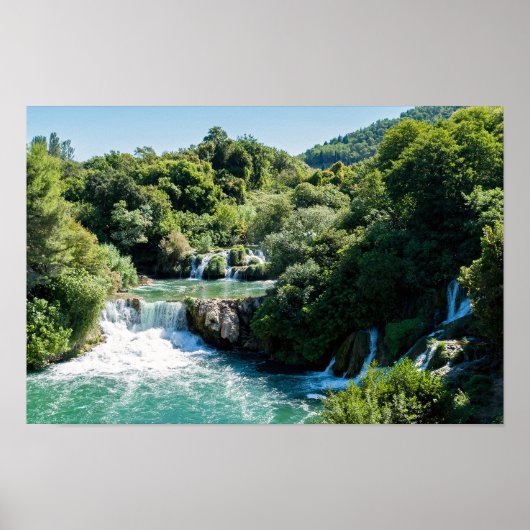 Waterval in het Nationaal Park Krka - Dalmatia, Kr Poster (Voorkant)