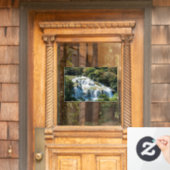 Waterval in het Nationaal Park Krka - Dalmatia, Kr Raamsticker (Huis Deur)