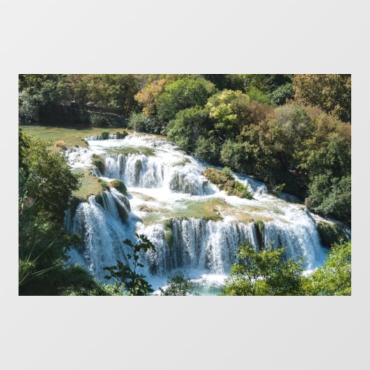 Waterval in het Nationaal Park Krka - Dalmatia, Kr Raamsticker (Vel)