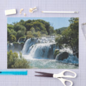 Waterval in het Nationaal Park Krka - Dalmatia, Kr Tissuepapier (Craft)