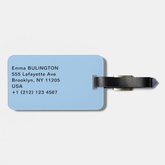 Waterval in het Nationaal Park Plitvice - Kroatië Bagagelabel (Achterkant horizontaal)