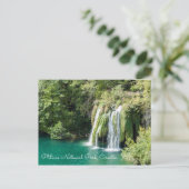 Waterval in het Nationaal Park Plitvice - Kroatië Briefkaart (Staand voorkant)