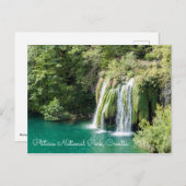 Waterval in het Nationaal Park Plitvice - Kroatië Briefkaart (Voorkant / Achterkant)