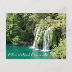 Waterval in het Nationaal Park Plitvice - Kroatië Briefkaart
