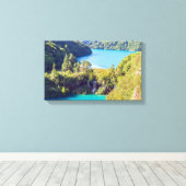 Waterval in het Nationaal Park Plitvice - Kroatië Canvas Afdruk (Insitu (Houten vloer))