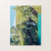 Waterval in het Nationaal Park Plitvice - Kroatië Legpuzzel (Verticaal)