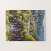 Waterval in het Nationaal Park Plitvice - Kroatië Legpuzzel (Horizontaal)