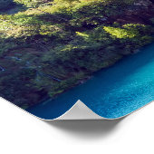 Waterval in het Nationaal Park Plitvice - Kroatië Poster (Hoek)