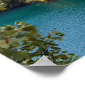 Waterval in het Nationaal Park Plitvice - Kroatië Poster (Hoek)