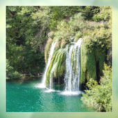 Waterval in het Nationaal Park Plitvice - Kroatië Raamsticker (Vel 3)