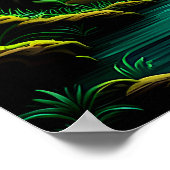 Waterval in het Oerwoud Poster (Hoek)