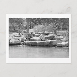 Waterval in het park briefkaart