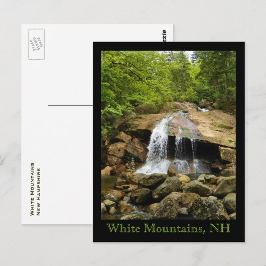 Waterval in het Witte gebergte Briefkaart (Voorkant / Achterkant)