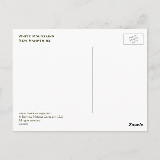 Waterval in het Witte gebergte Briefkaart (Achterkant)