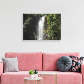 Waterval in Kauai, Hawaï Canvas Afdruk (Insitu (Woonkamer))