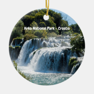 Waterval in Krka Nationaal Park - Dalmatië, Kroati Keramisch Ornament