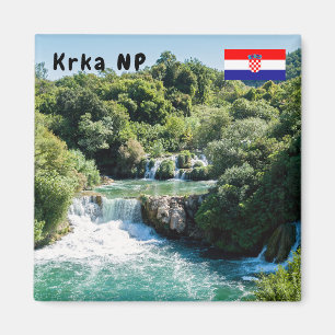Waterval in Krka Nationaal Park - Dalmatië, Kroati Magneet