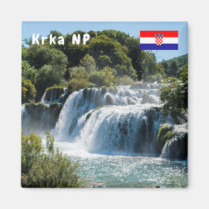 Waterval in Krka Nationaal Park - Dalmatië, Kroati Magneet