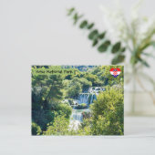 Waterval in Krka Nationaal Park - Dalmatië,Kroatië Briefkaart (Staand voorkant)