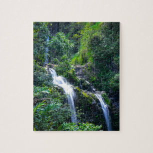 Waterval in Maui Hawaii Legpuzzel