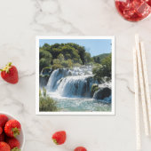 Waterval in nationaal park Krka - Dalmatië, Kroati Servet (Insitu)