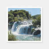 Waterval in nationaal park Krka - Dalmatië, Kroati Servet (Voorkant)