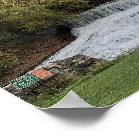 Waterval in New York Poster (Hoek)