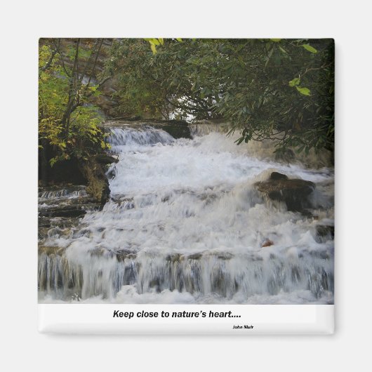 Waterval in North Carolina Magneet (Voorkant)