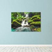 Waterval in Oerwoud | Phu Tub Berk Mountain Canvas Afdruk (Insitu (Houten vloer))