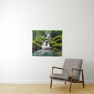 Waterval in Oerwoud   Phu Tub Berk Mountain Wandkleed