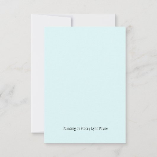 Waterval in Olympisch Nationaal Bos Bedankkaart (Achterkant)