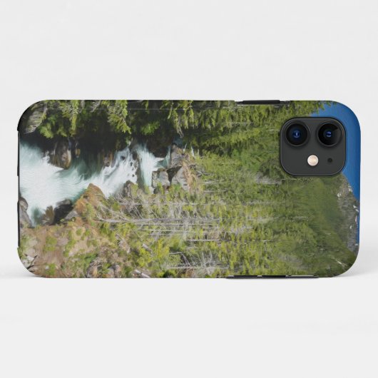 Waterval in Olympisch Nationaal Bos Case-Mate iPhone Case (Achterkant (horizontaal))