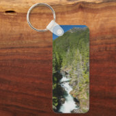 Waterval in Olympisch Nationaal Bos Sleutelhanger (Voorkant)