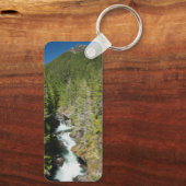 Waterval in Olympisch Nationaal Bos Sleutelhanger (Achterkant)