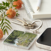 Waterval in Olympisch Nationaal Bos Sleutelhanger (Voorkant Rechts)