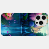 Waterval in vijver met bloemen Case-Mate iPhone case (Achterkant (horizontaal))