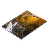 Waterval in Vintgar Gorge canyon in het najaar Notitieboek (Linkerzijde)