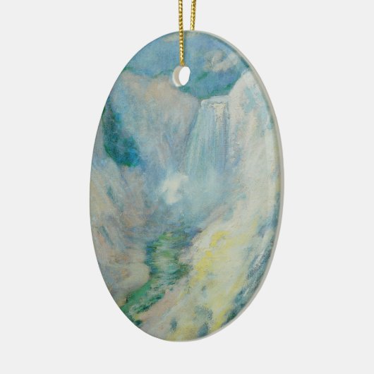 Waterval in Yellowstone door Tman,  kunst Keramisch Ornament (Links)