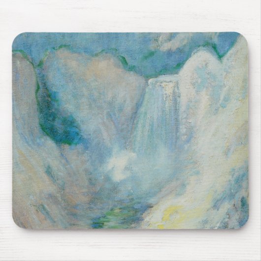 Waterval in Yellowstone door Tman,  kunst Muismat (Voorkant)