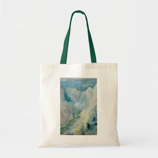 Waterval in Yellowstone door Tman, kunst Tote Bag (Voorkant)