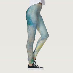 Waterval in Yellowstone door Twachtman, Vintage Ku Leggings