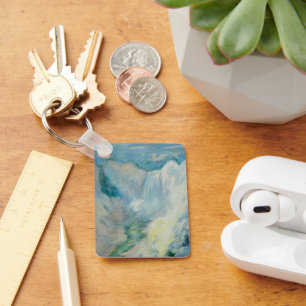 Waterval in Yellowstone door Twachtman, Vintage Ku Sleutelhanger