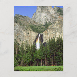 Waterval in Yosemite National Park, Californië, Briefkaart