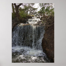 Waterval in Zen Gardens Poster