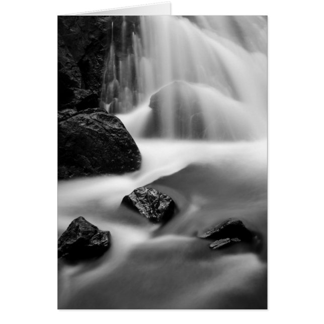Waterval in zwart-wit, Californië (Voorkant)