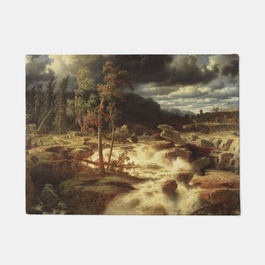Waterval in Zweden (door Marcus Larson) Deurmat (Voorkant)