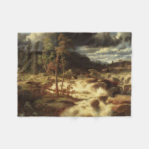 Waterval in Zweden (door Marcus Larson) Fleece Deken