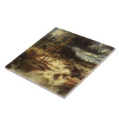 Waterval in Zweden (door Marcus Larson) Tegeltje (Zijkant)