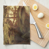 Waterval in Zweden (door Marcus Larson) Theedoek (Quarter Fold)